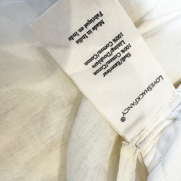 LoveShackFancy Women's Ceronne Mini Dress Sleeveless White Size 10 NWT - Picture 11 of 12